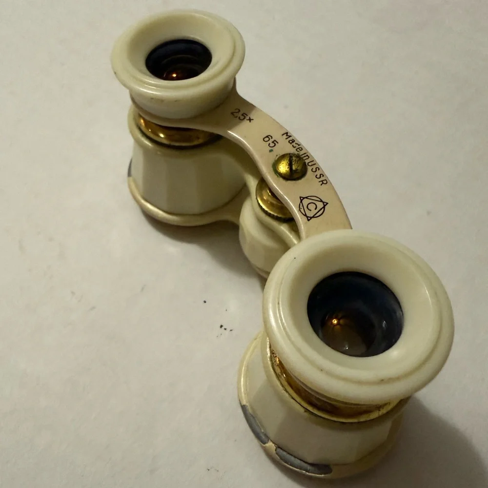 USSR Russian Vintage Opera Glasses with case